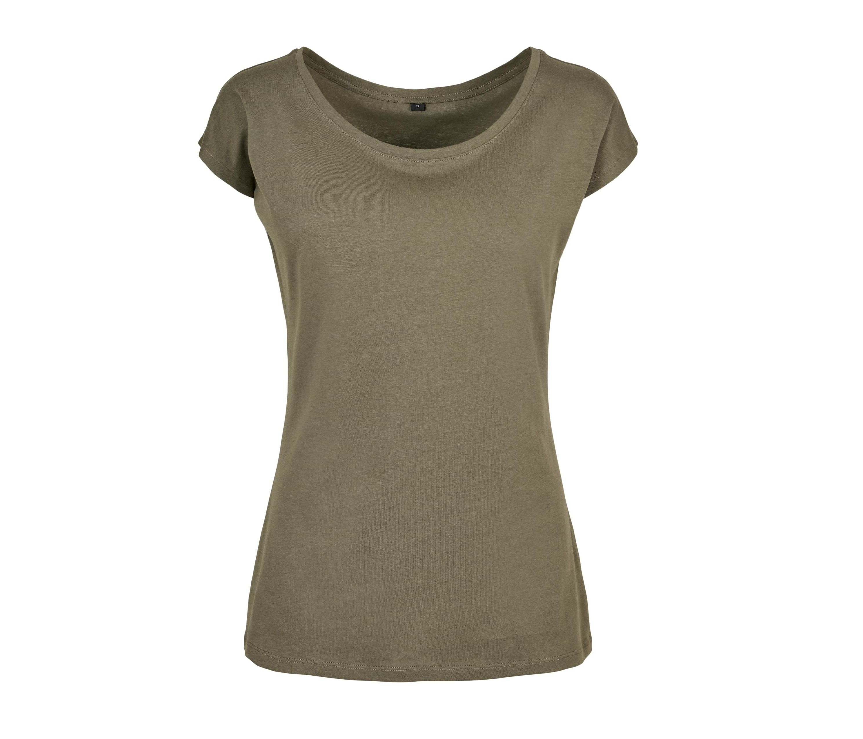 LADIES WIDE NECK TEE