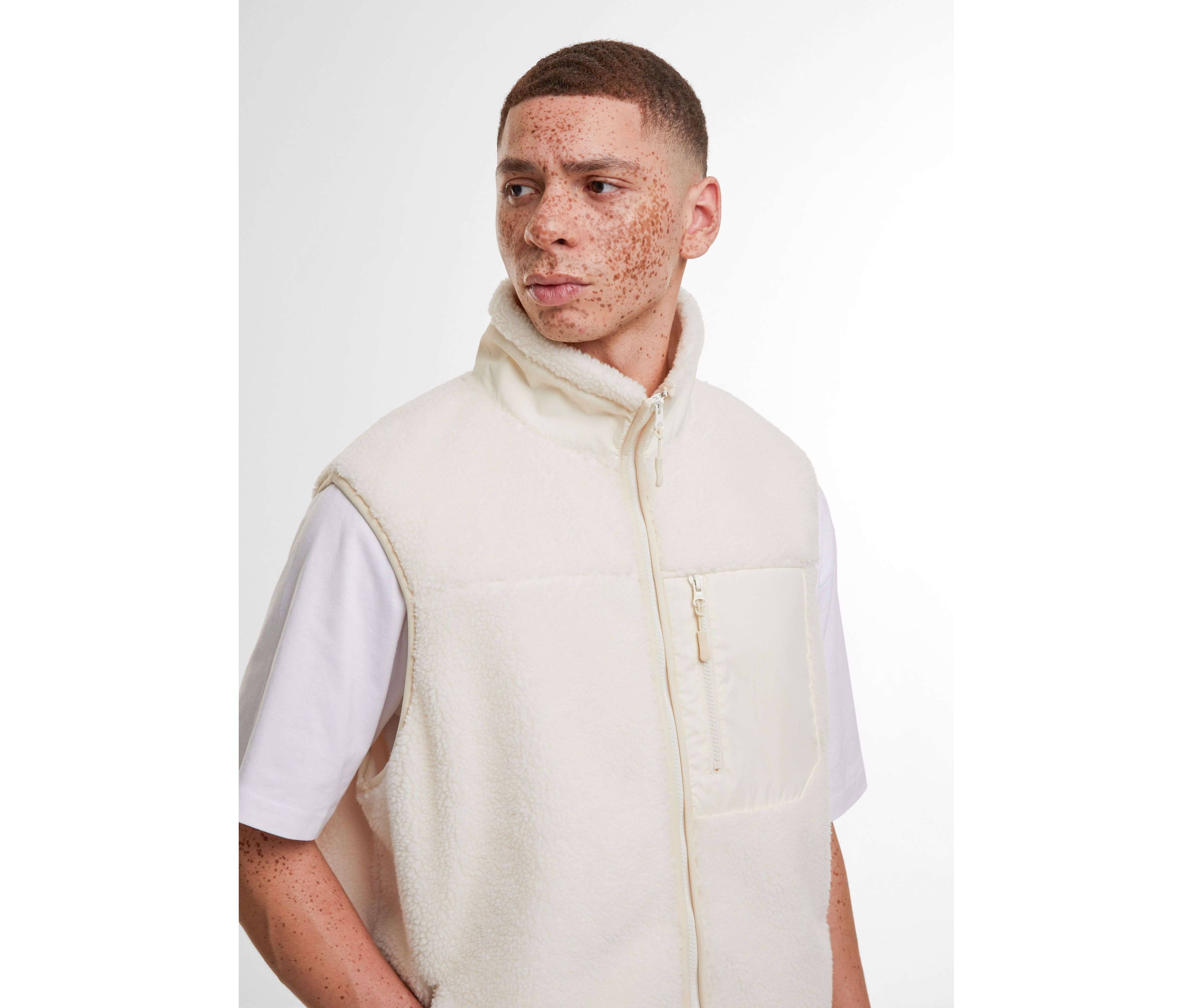 BONDED SHERPA VEST
