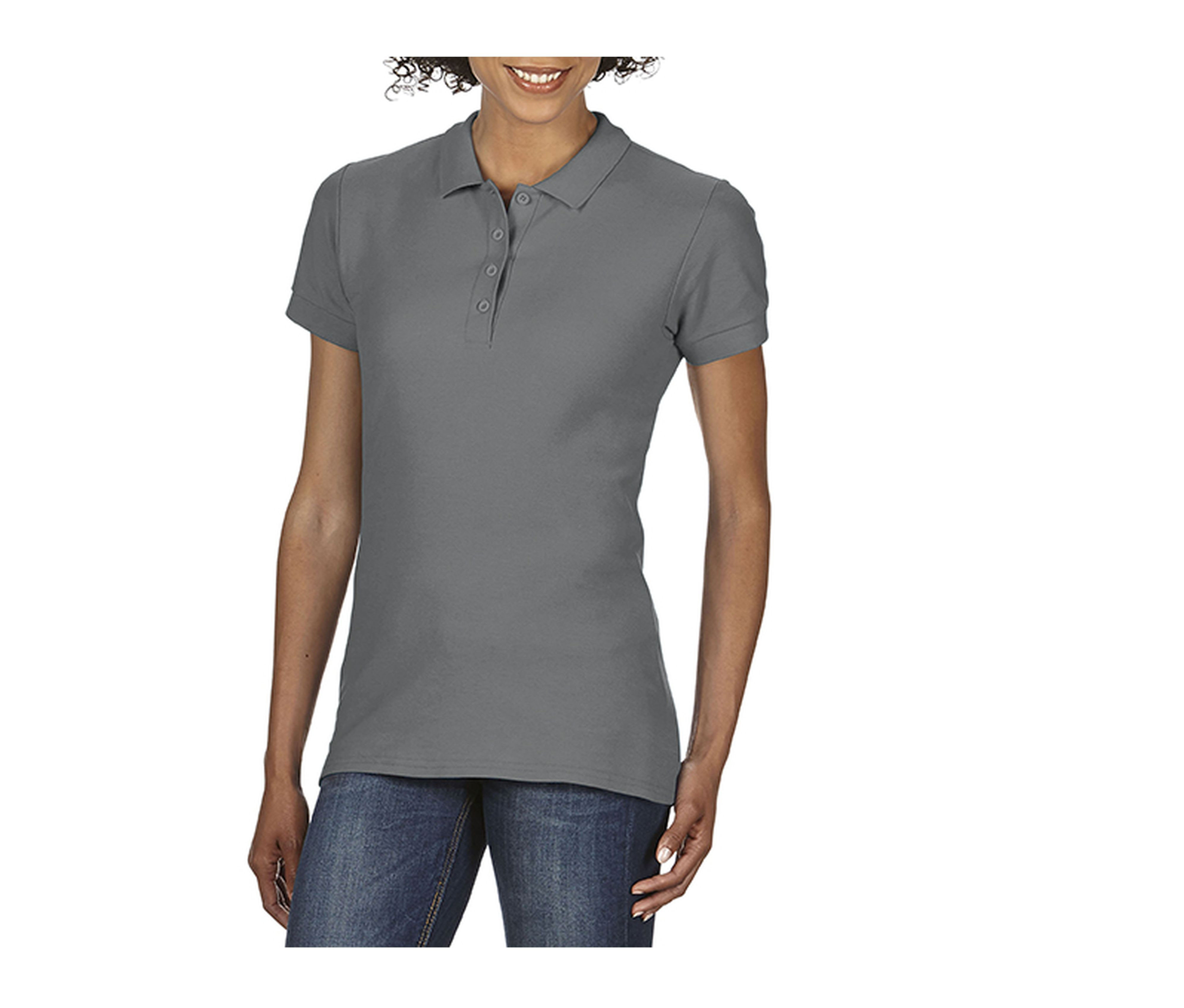 SOFTSTYLE® DOUBLE PIQUÉ POLO WOMEN