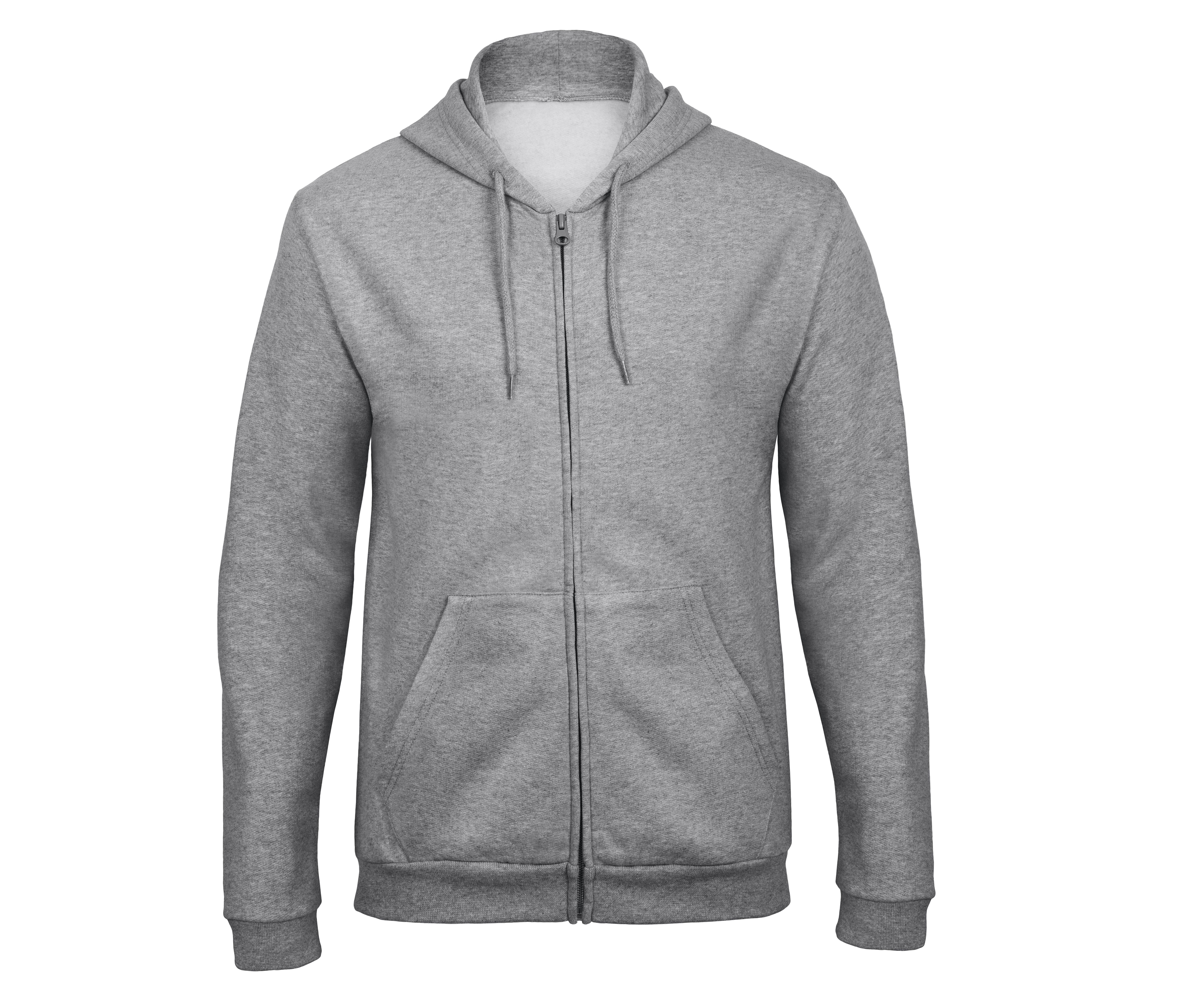 FULL ZIP HOODED SWEATSHIRT ID205 50/50