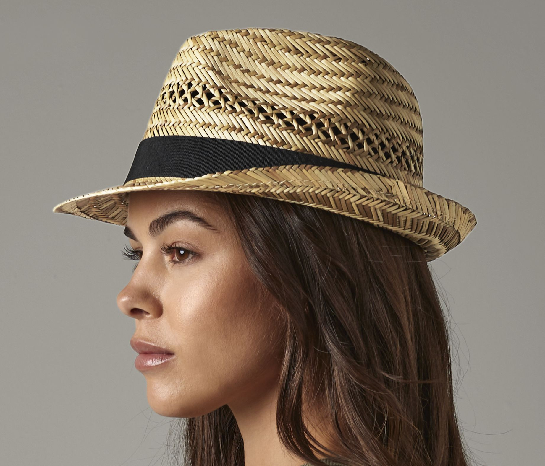 STRAW SUMMER TRILBY