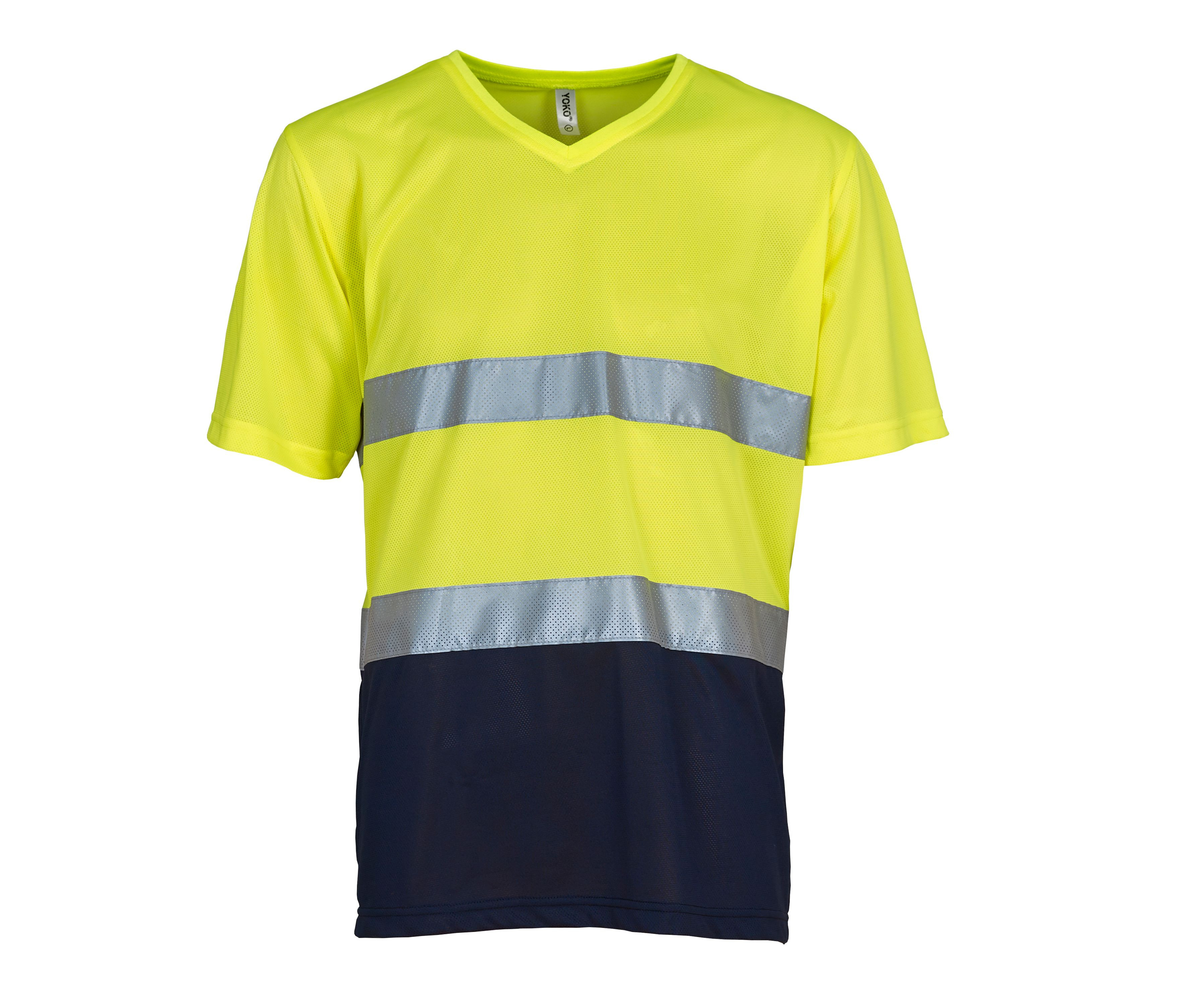 HI-VIS TOP COOL V-NECK T-SHIRT