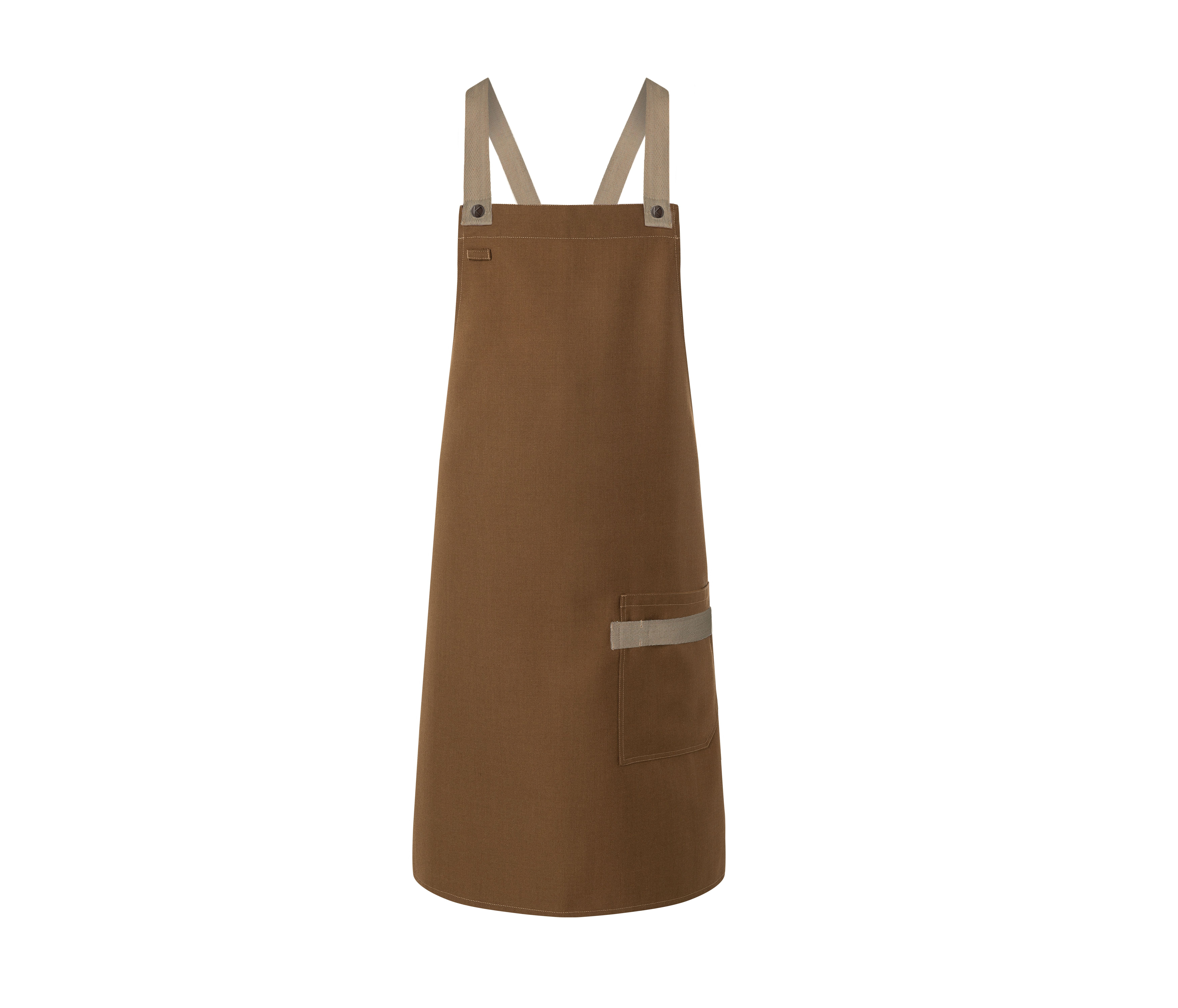 BIB APRON URBAN-LOOK WITH CROSS STRAPS AND POCKET
