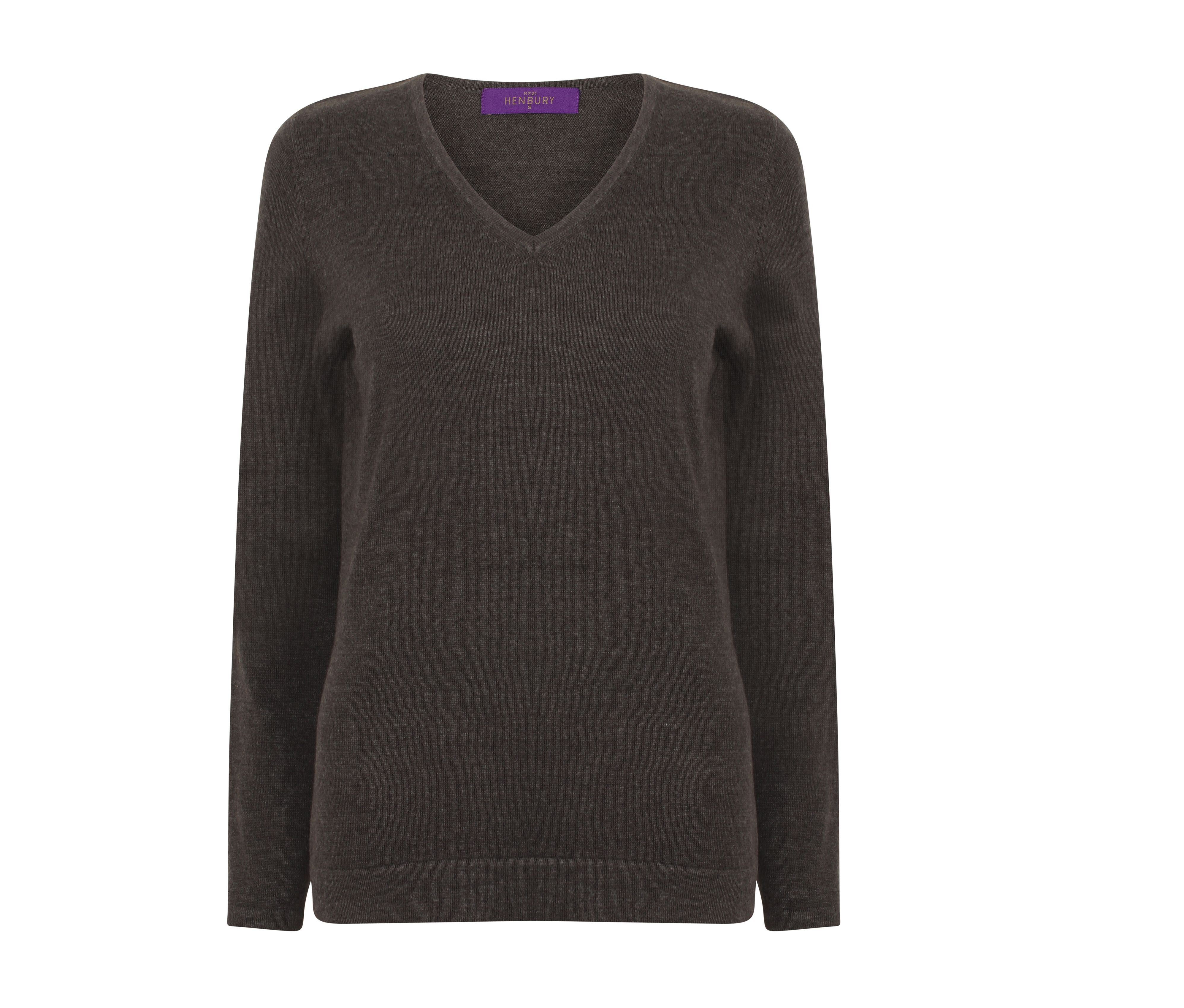 LADIES' V-NECK JUMPER
