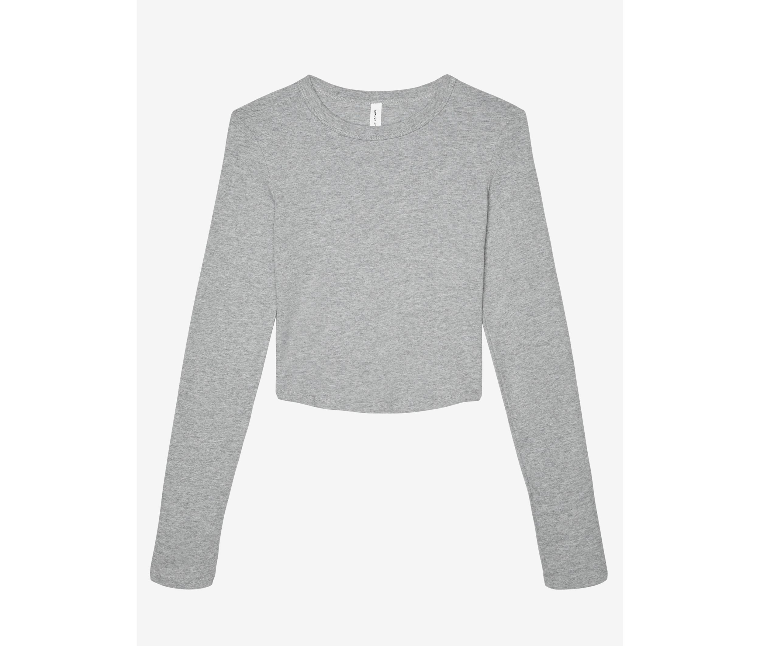 WOMEN'S MICRO RIB LONG SLEEVE BABY TEE