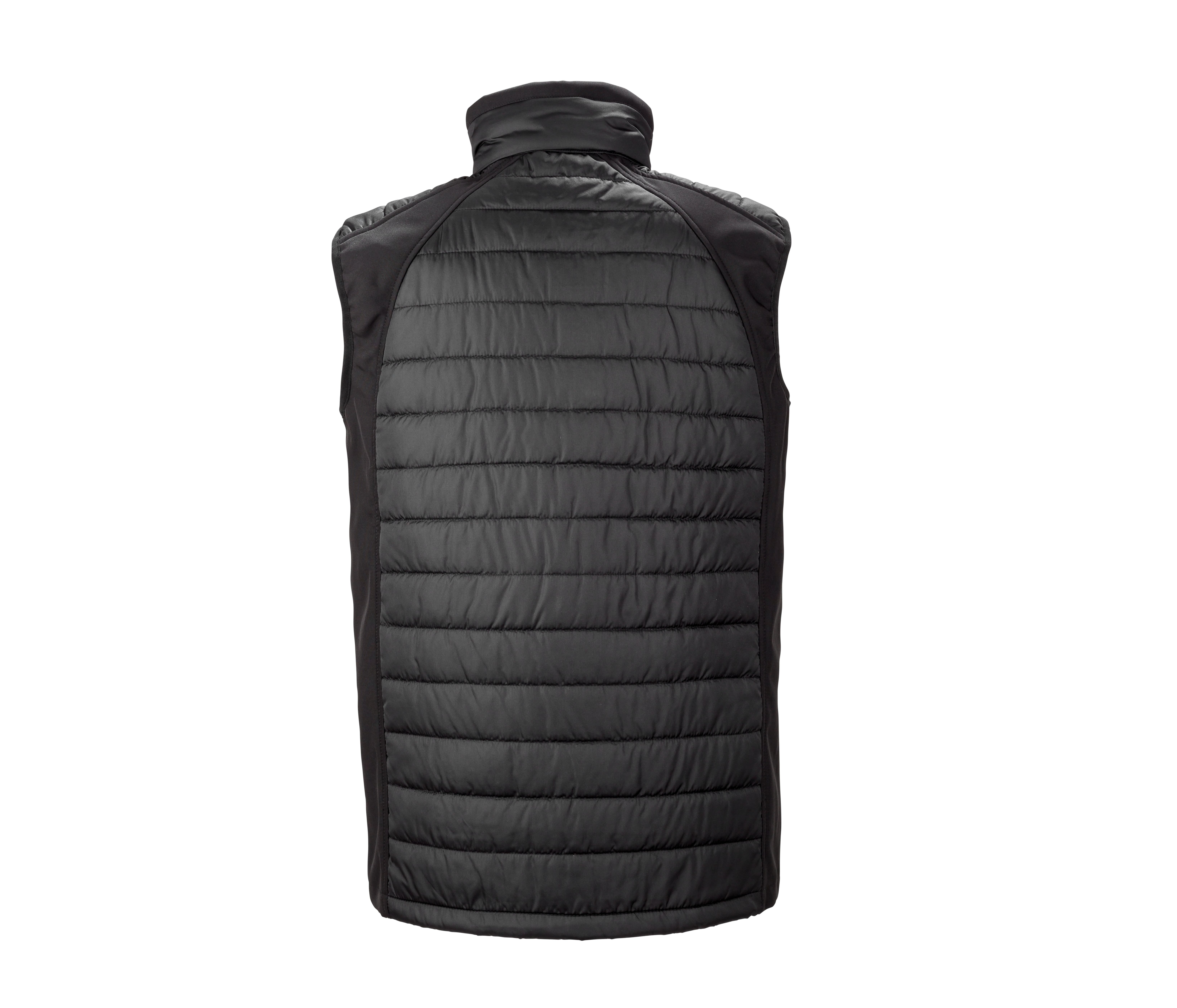 BLACK COMPASS PADDED SOFTSHELL GILET
