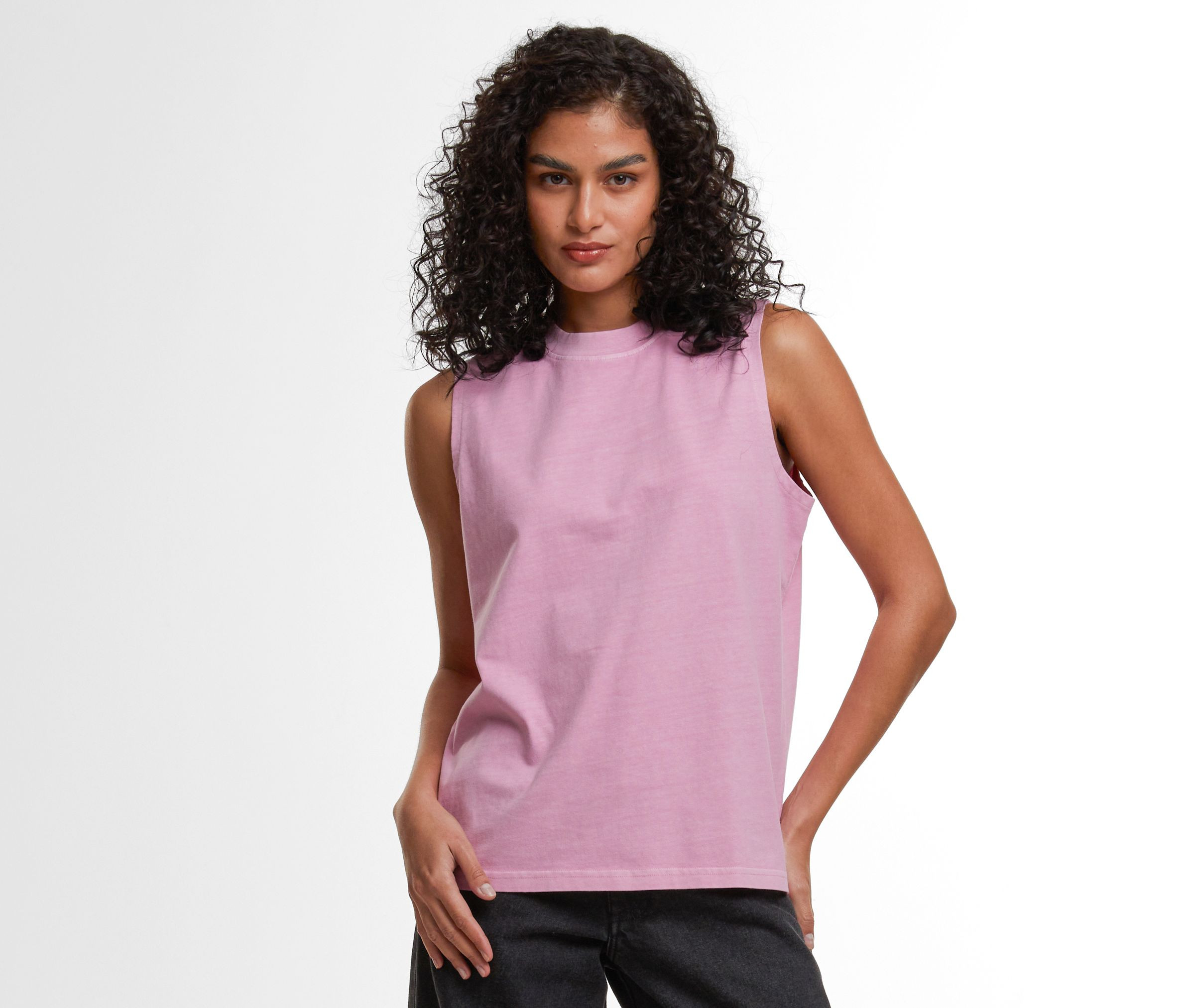 LADIES VINTAGE WASHED SLEEVELESS TEE