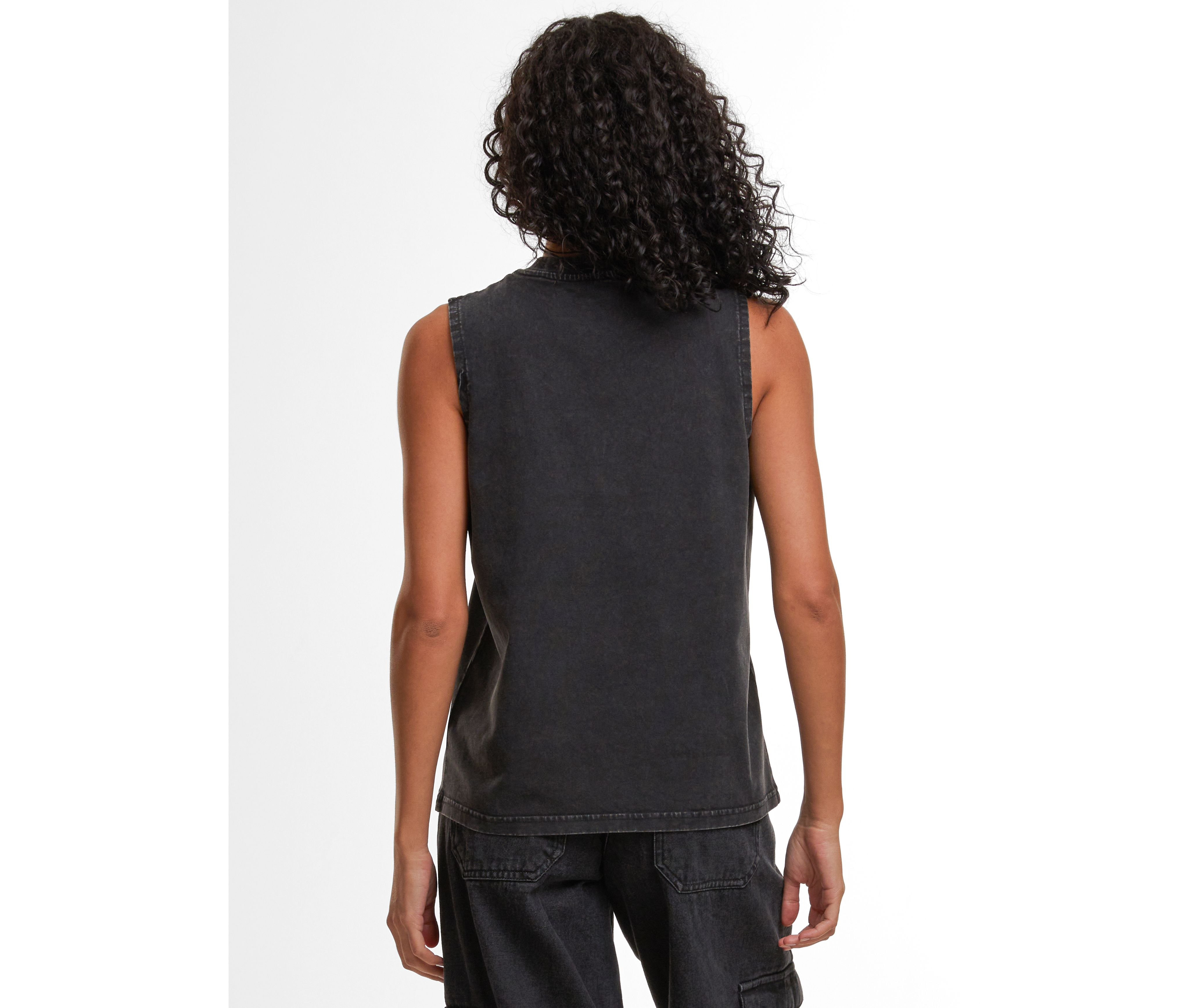 LADIES VINTAGE WASHED SLEEVELESS TEE
