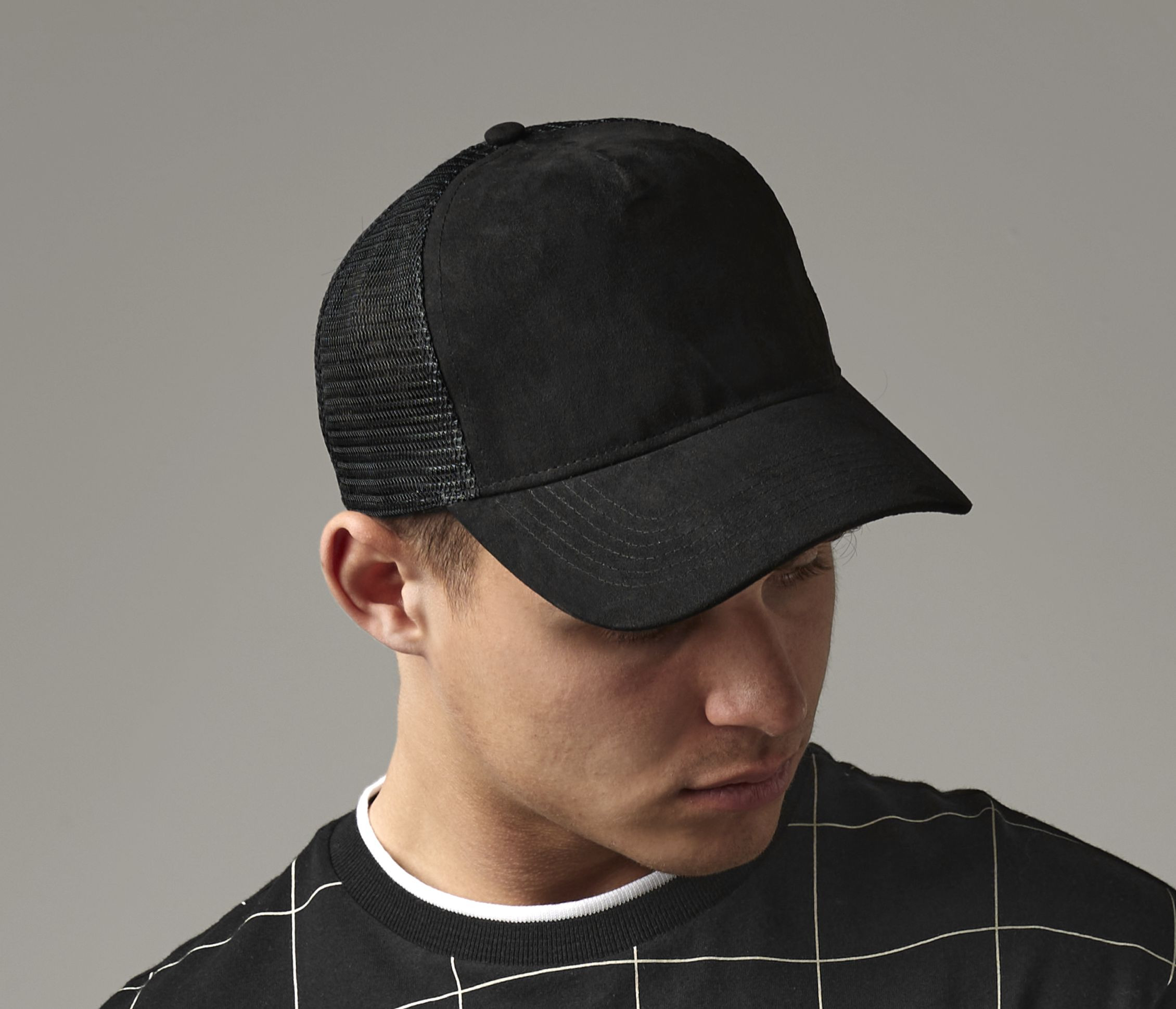 SUEDE SNAPBACK TRUCKER