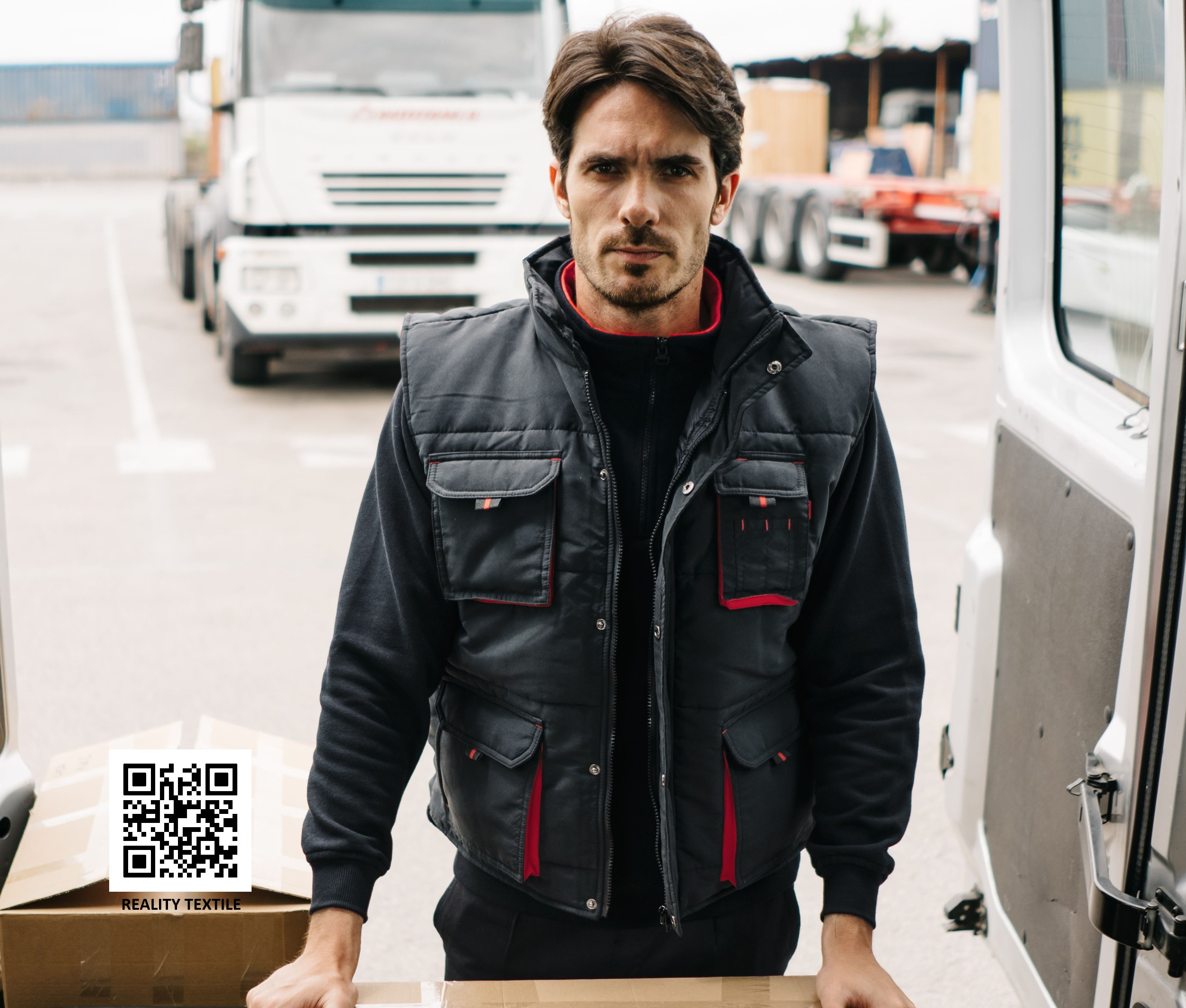 GILET MATELASSÉ BICOLORE MULTIPOCHES