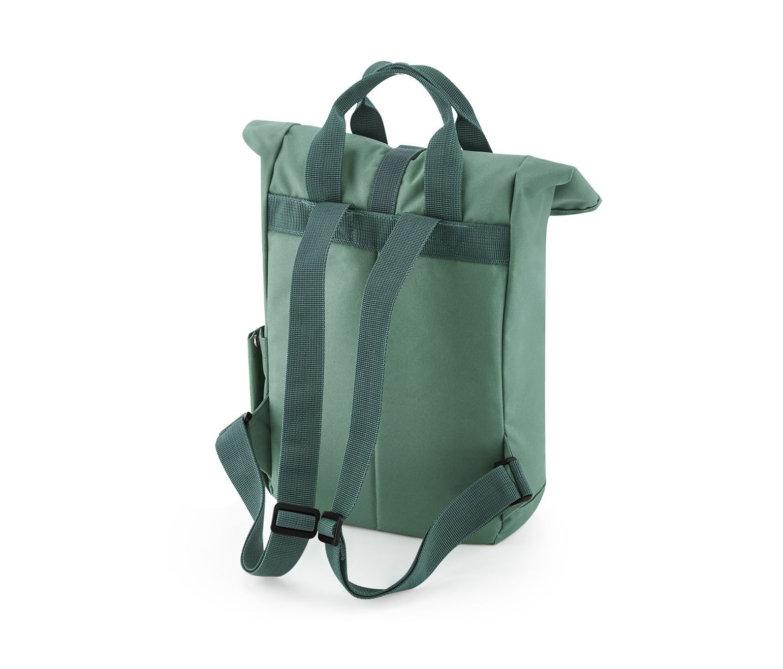 RECYCLED MINI TWIN HANDLE ROLL-TOP LAPTOP BACKPACK