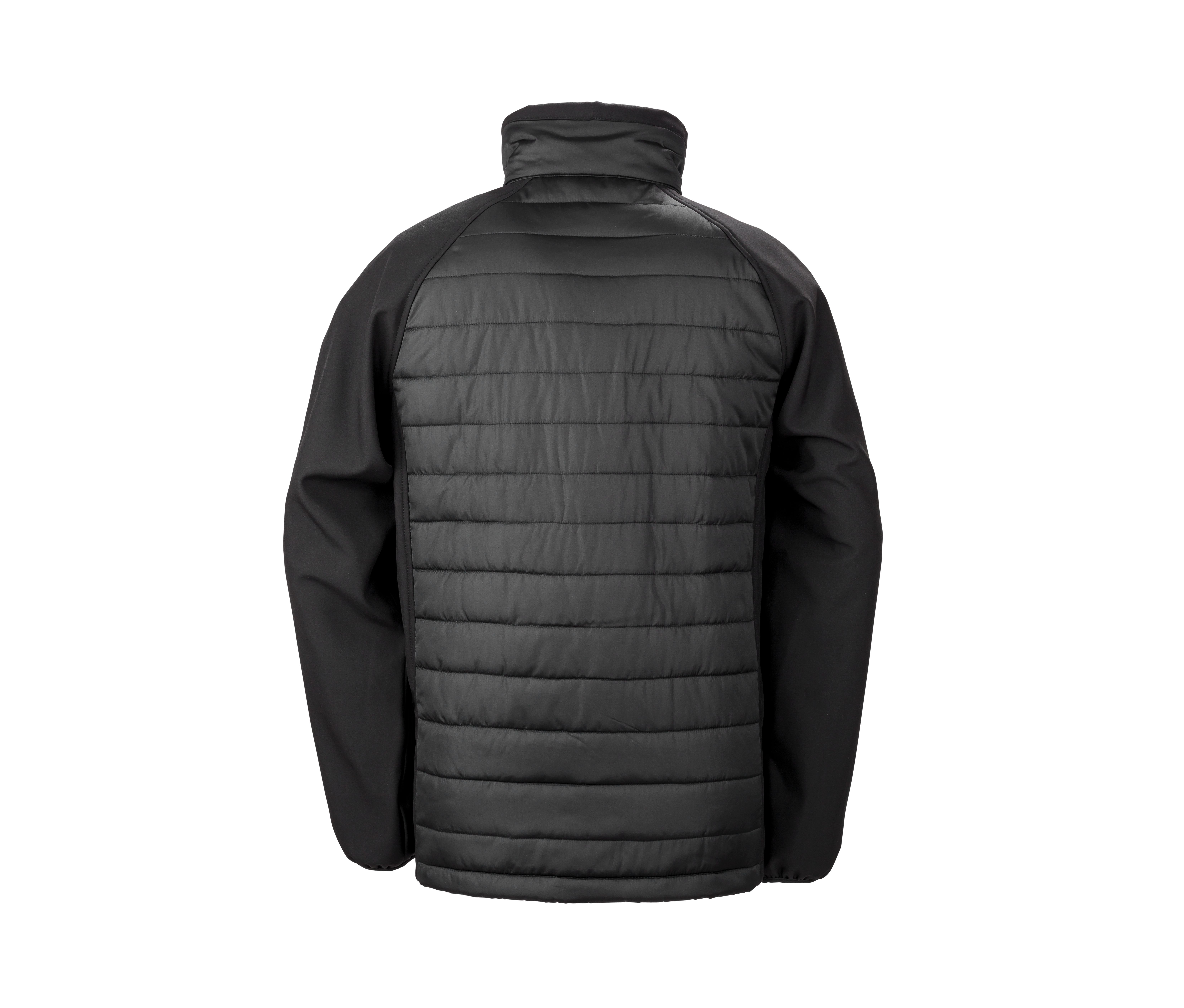 BLACK COMPASS PADDED SOFTSHELL JACKET