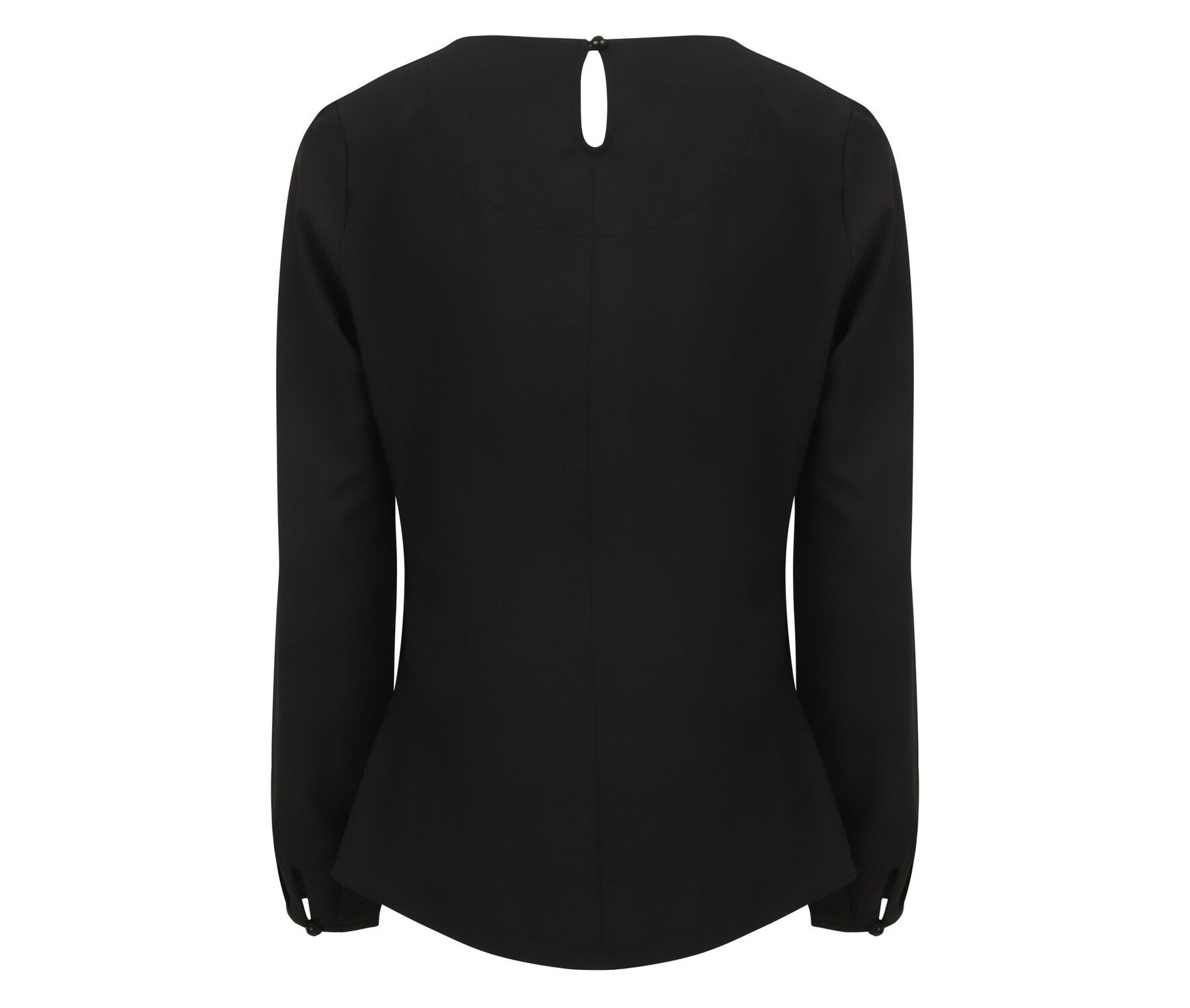 LADIES' PLEAT FRONT LONG SLEEVED BLOUSE