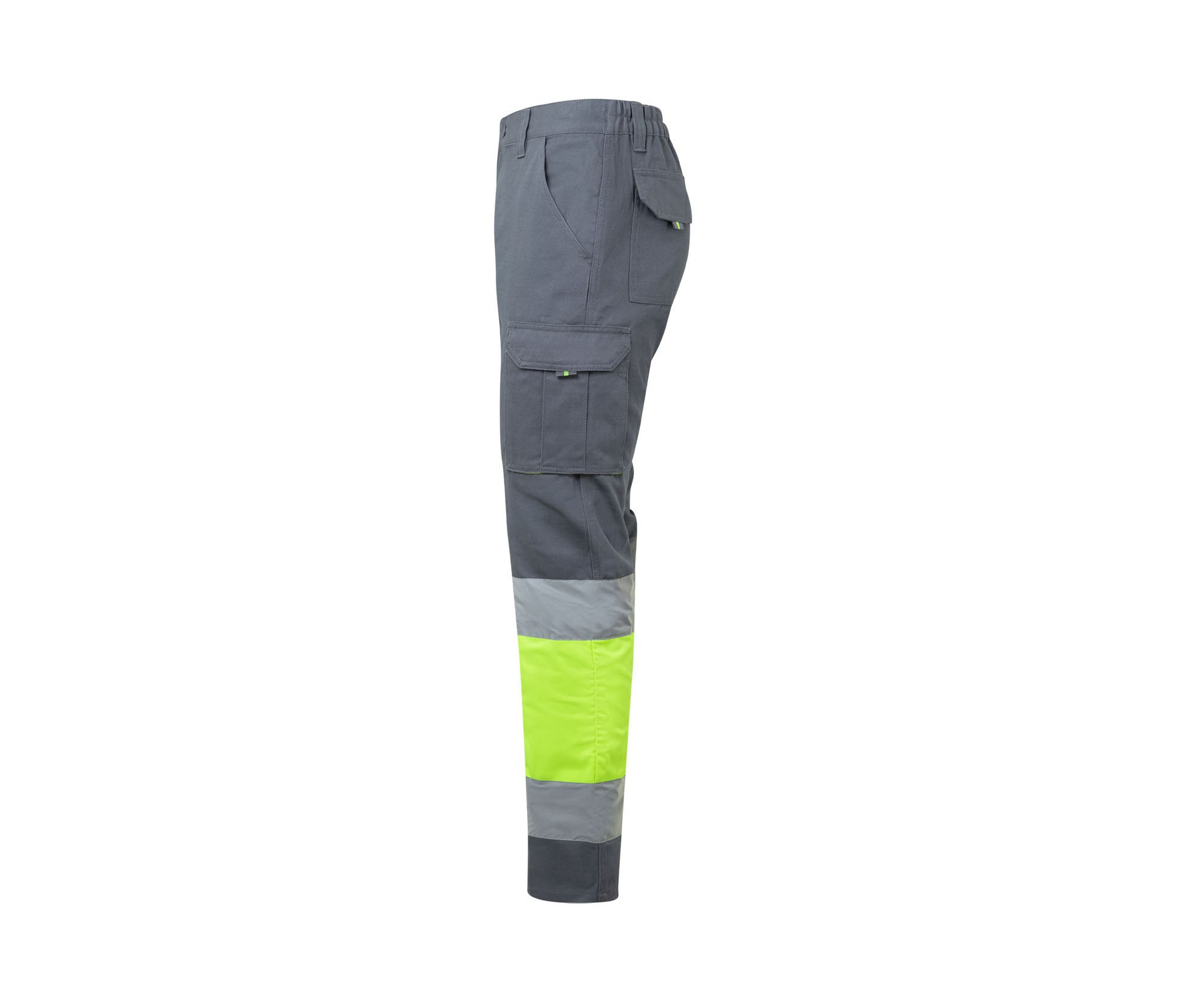 PANTALON 100% COTON BICOLORE MULTIPOCHES