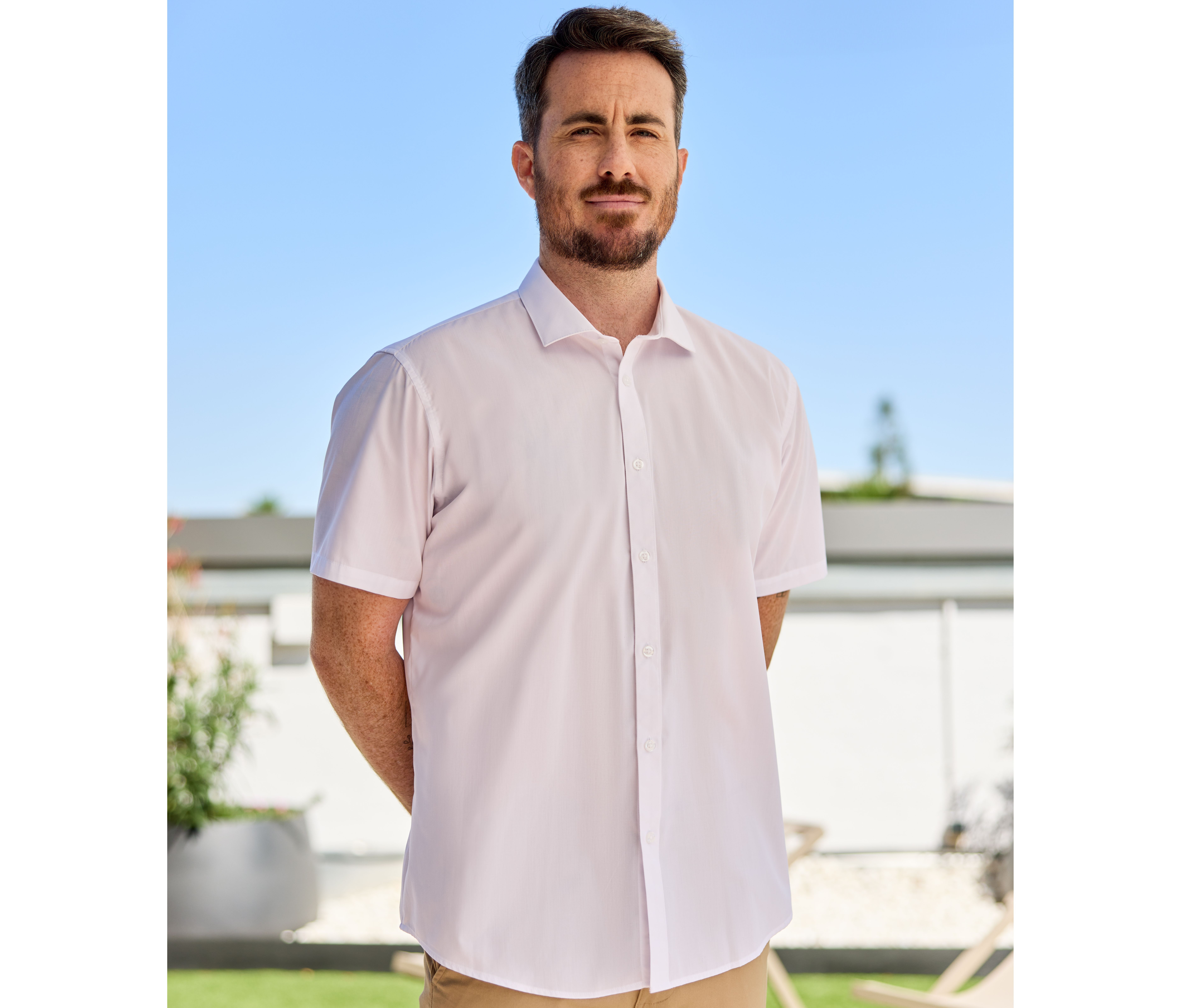 CHEMISETTE POLYCOTON HOMME