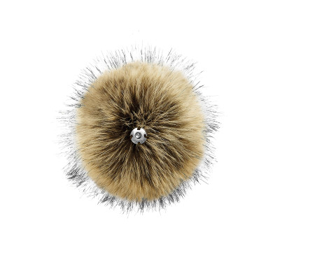 FAUX FUR POP POM KEY RING