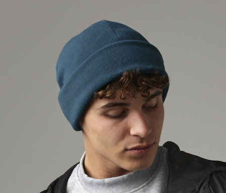 RECYCLED FLEECE CUFFED BEANIE