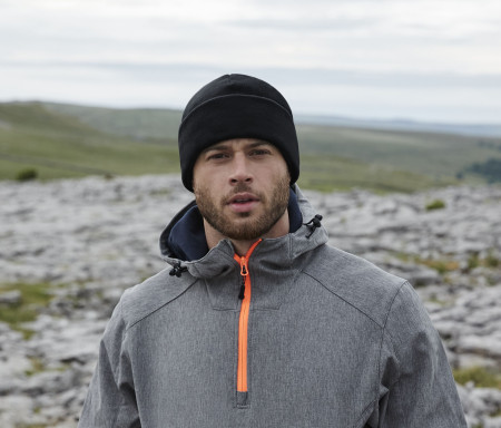 RECYCLED FLEECE CUFFED BEANIE