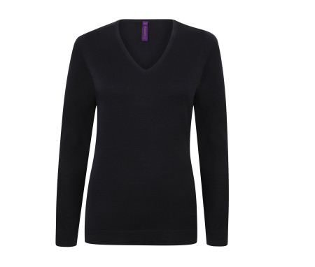 LADIES' V-NECK JUMPER
