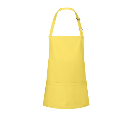 SHORT BIB APRON BASIC WITH BUCKLE AND POCKET