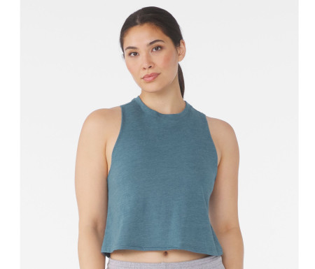 WOMEN'S RACERBACK CROPPED TANK