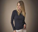 LADIES LONG SLEEVE INTERLOCK TEE
