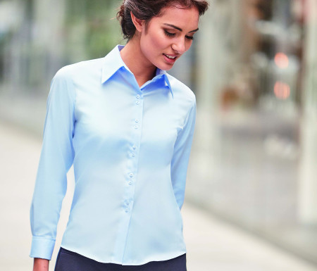 LADIES' LONG SLEEVE TAILORED ULTIMATE NON-IRON SHIRT