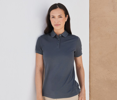 LADIES' RECYCLED POLYESTER POLO SHIRT