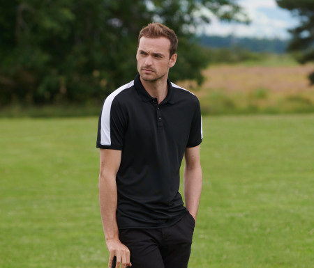 ADULTS CONTRAST PANEL POLO