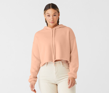 WOMEN'S CROPPED FLEECE HOODIE