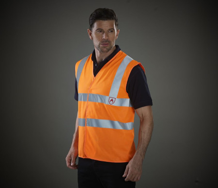 HI-VIS FLAME RETARDANT SLEEVELESS WAISTCOAT