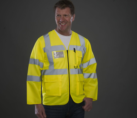 HI-VIS EXECUTIVE LONG SLEEVE WAISTCOAT