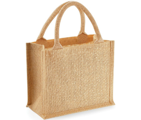 SHIMMER JUTE MINI GIFT BAG