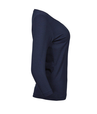 WOMENS STRETCH 3/4 SLEEVE TEE