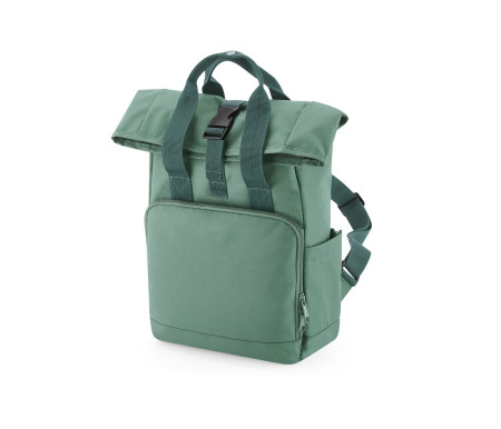 RECYCLED MINI TWIN HANDLE ROLL-TOP LAPTOP BACKPACK