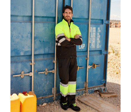 VESTE POLAIRE BICOLORE HAUTE VISIBILITÉ