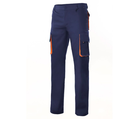PANTALON MULTIPOCHES BICOLORE