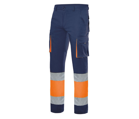 PANTALON MULTIPOCHES BICOLORE HAUTE VISIBILITÉ