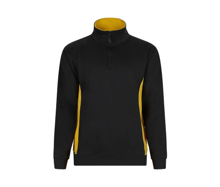 SWEAT BICOLORE COL ZIPPÉ