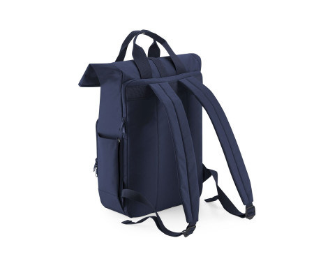 RECYCLED TWIN HANDLE ROLL-TOP LAPTOP BACKPACK