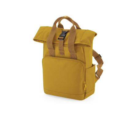 RECYCLED MINI TWIN HANDLE ROLL-TOP LAPTOP BACKPACK