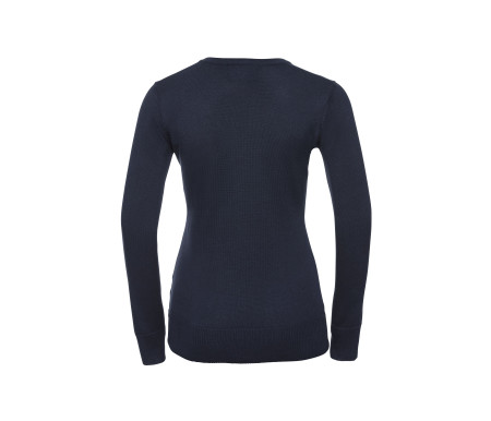 LADIES' V-NECK KNITTED PULLOVER