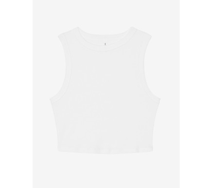 WOMEN'S MICRO RIB MUSCLE CROP TANK