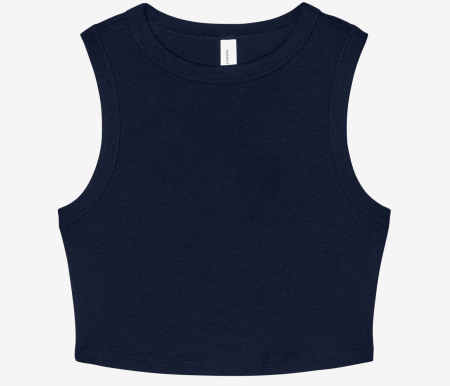 WOMEN'S MICRO RIB MUSCLE CROP TANK