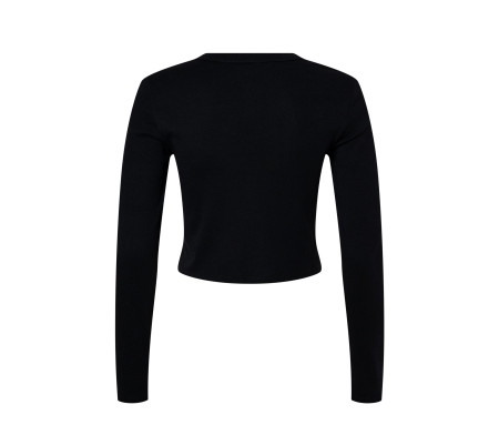 WOMEN'S MICRO RIB LONG SLEEVE BABY TEE