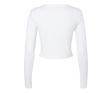 WOMEN'S MICRO RIB LONG SLEEVE BABY TEE