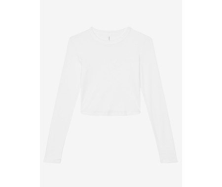 WOMEN'S MICRO RIB LONG SLEEVE BABY TEE