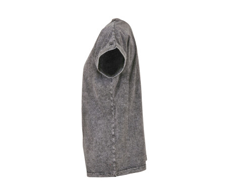 LADIES ACID WASHED EXTENDED SHOULDER TEE