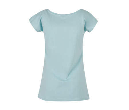 LADIES WIDE NECK TEE