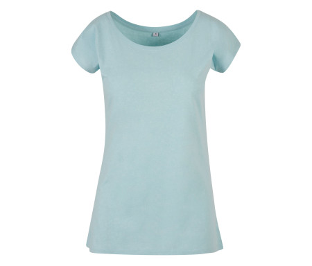 LADIES WIDE NECK TEE